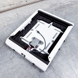 White Starlink Mini Mount with 2 Pin Deutsche Plug and 12 Volt Booster