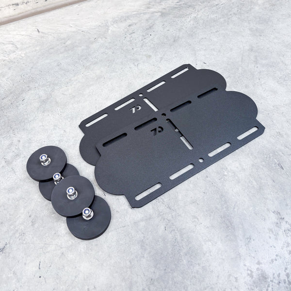 Universal Roof Rack Quick Release Adapter Plates With Magnetic Feet